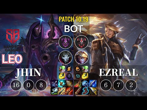 SB Leo Jhin vs Ezreal Bot - KR Patch 10.19