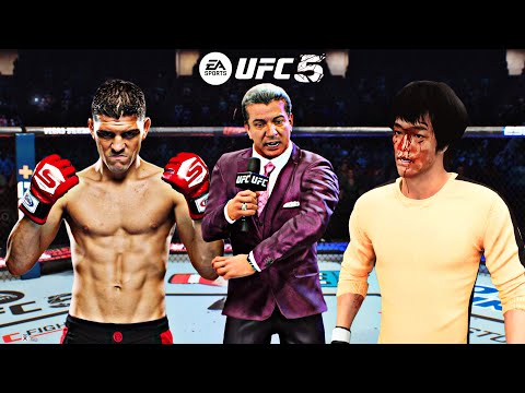 BRUCE LEE VS NICK DIAZ 😱*INCREDIBLE*🔥 (EA SPORTS UFC 5) (4K HDR) MR. JOJO | UFC KNOCKOUTS | UFC 2025