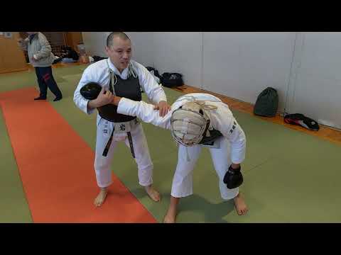 日本拳法関節技「肩固め」防具を付けていても極められる