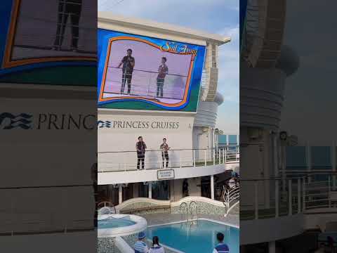 Thumbnail for Diamond Princess’s  Captain Sounds Love Boat Theme on Ship’s Horn as Ship Sails Away from Yokohama