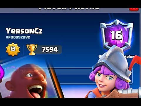 YersonCz 2.6 HOG CYCLE GOD👈 Best  deck in clash Royale