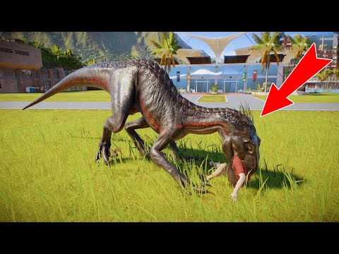 Indominus Rex vs Indoraptor Breakout Fight | Jurassic World Evolution 2 | Dinosaurs Fighting
