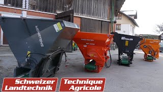 Rationelles Einstreuen: Vier Geräte im Test