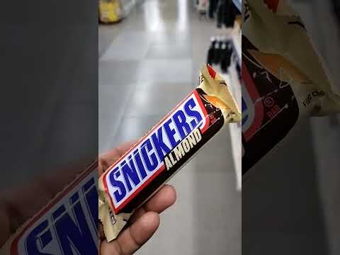 Snickers Almond #snickers #shortfeed #chocolate #trendingonshorts #ytshorts #viralfood #chocolatebar
