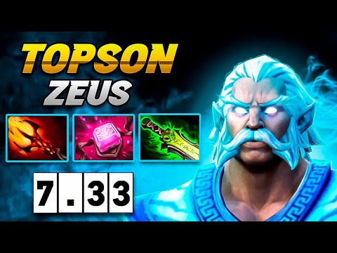 TOPSON (Zeus) -  Patch 7.33 / Dota Pro Gameplay