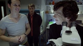 Sherlock Meets Jim Moriarty | The Great Game | Sherlock | BBC
