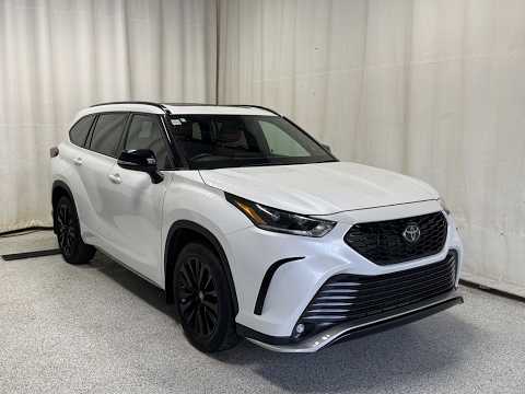 2024 Toyota Highlander in White for sale at Park Mazda in Sherwood Park, AB
