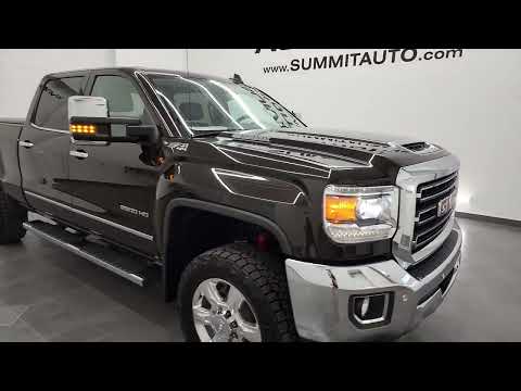 2018 GMC SIERRA 2500 CREW SHORT SLT DIESEL MAHOGANY BROWN METALLIC 4K WALKAROUND 13003ZA SOLD!