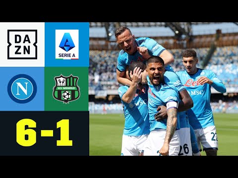 Furiose erste 20 Minuten! Napoli macht halbes Dutzend voll: Neapel – Sassuolo 6:1 | Serie A | DAZN