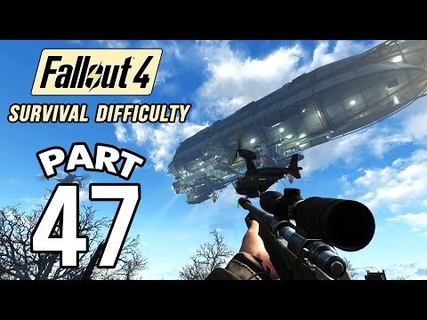 Fallout 4 Survival Difficulty SNIPER Walkthrough - Part 47 Reunions 1080p 60FPS