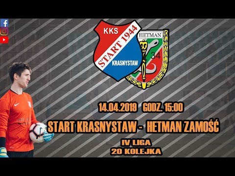 Start Krasnystaw 0:2 Hetman Zamość - skrót meczu (14.04.2019)
