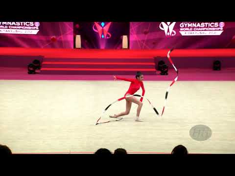 BAYRAMOVA Narmin (AZE) - 2021 Rhythmic Worlds, Kitakyushu (JPN) - Qualifications Ribbon