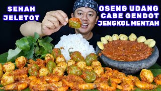 Download lagu PELEM PISAN EUY⁉️ MAKAN OSENG CABE GENDOT UDANG BAKSO PEDAS LALAPAN JENGKOL MENTAH SAMBEL TERASI mp3