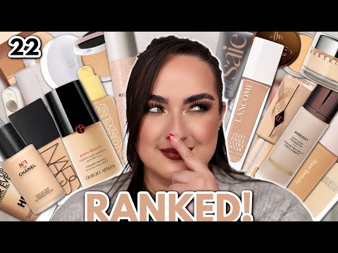 RANKING EVERY FOUNDATION I TRIED IN 2022 FROM WORST TO BEST!