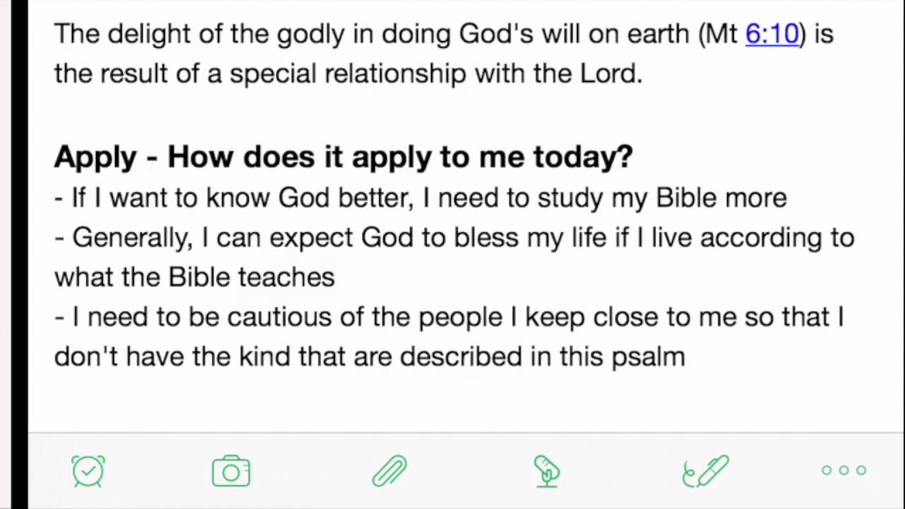 Read & Research Bible Study Method: Part 6 - Application