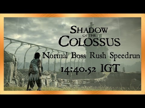 Normal Boss Rush Speedrun - 14:40.52 IGT - Shadow of the Colossus