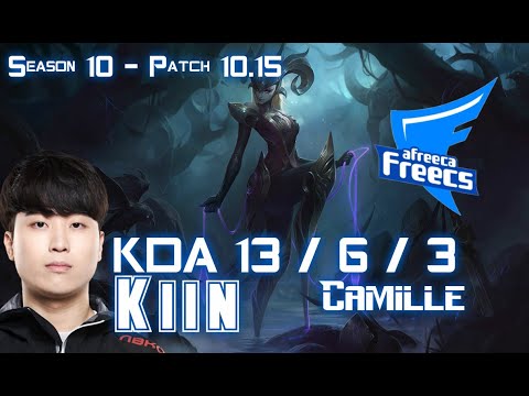 AFs Kiin CAMILLE vs KARMA Top - Patch 10.15 KR Ranked
