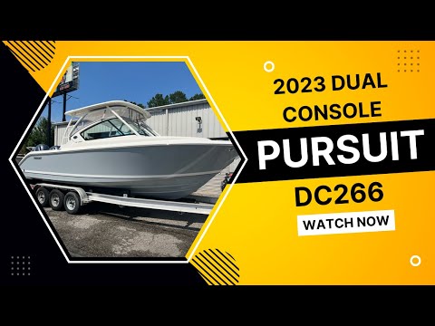New 2023 Pursuit DC 266 27 ft Dual Console Boat For Sale In Jacksonville, FL: Walkaround