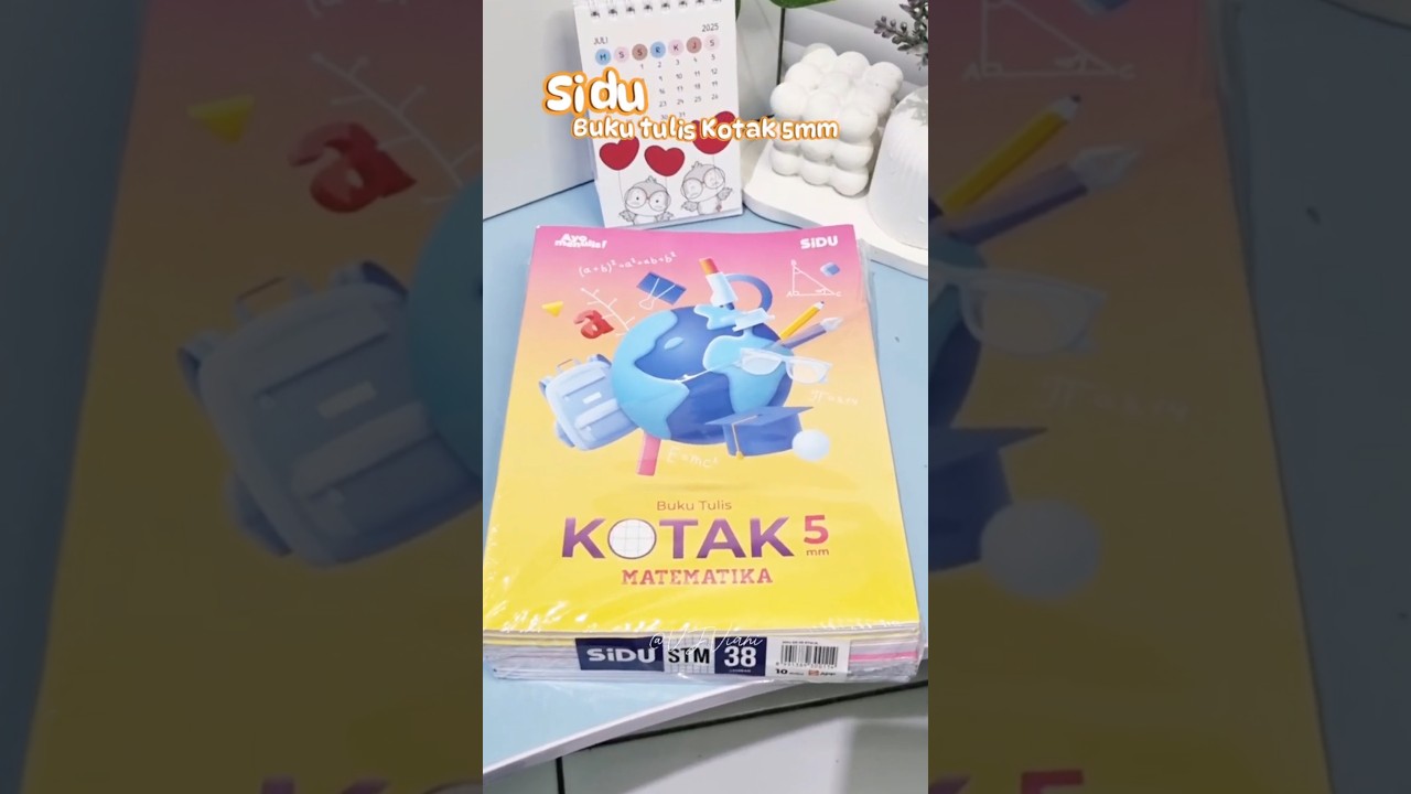 Sidu Buku Tulis kotak 5mm #bukutuliskotak #sidu #peralatansekolah #backtoschool #yputubeshorts