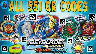 ALL 551 QR CODES BEYBLADE BURST QUADSTRIKE APP | A to Z All BEYBLADES, LAUNCHER, BEYSTADIUM QR CODES