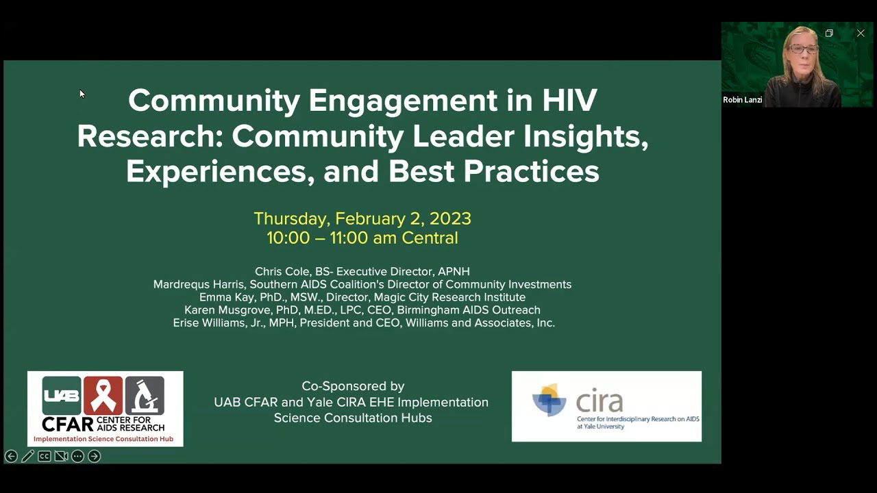 Community Engagement in HIV Research