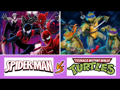 Spider-Man and Groot VS Michelangelo and Raphael |