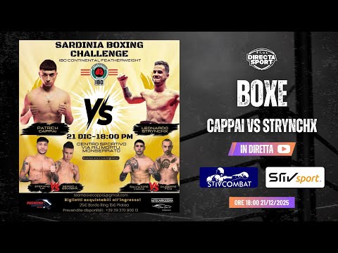 Boxe - Sardinia Boxing Challenge IBO Pesi Piuma - Cappai vs Strynchx