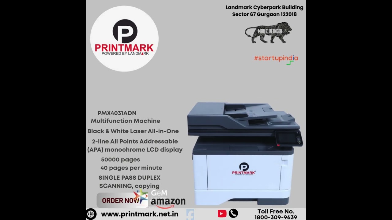 PRINTMARK PMX4031adn multifunction PRINTER, #madeinindia #laserjetprinters #makeinindia  #printer