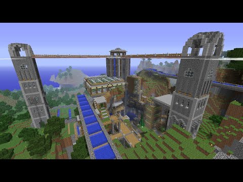 1 Year in Minecraft Alpha 1.2.3 (World Tour)