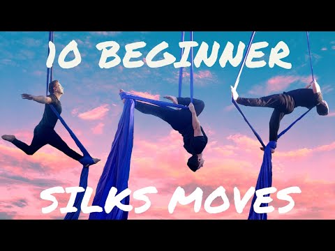 Aerial Silks BASIC: 10 beginner tricks | How to do 10 easy tricks on silks
