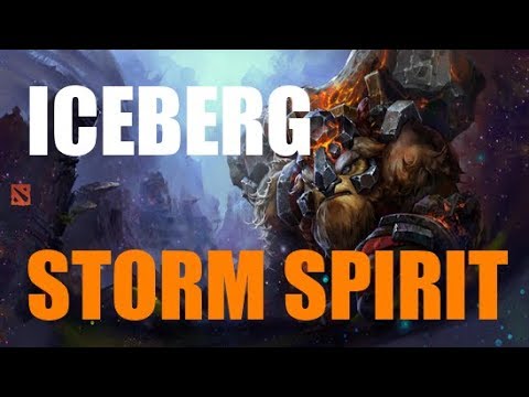 Iceberg [Storm Spirit] CRUSHER | 17-3 K-D | Dota 2 Pro Gameplay!