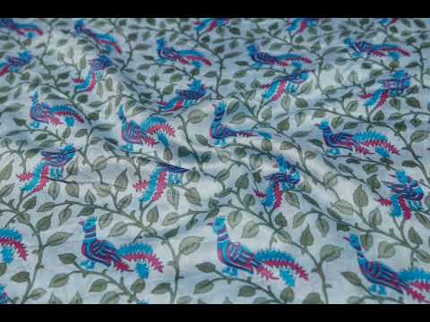 Printed designer polyester fabric, multicolour