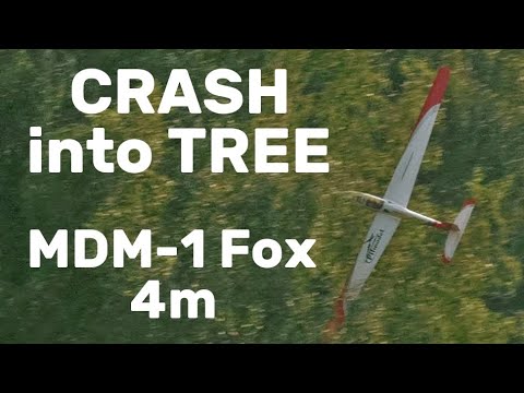 MDM-1 Fox | CRASH into TREE | 4m scale RC glider | 4K | Jirice 2025