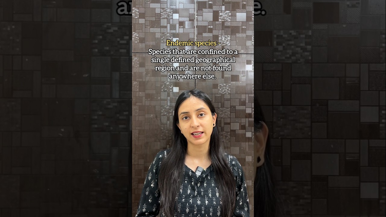 Endemic species | Biodiversity hotspots & Sacred groves #shorts #class12 #neet #biology #ytshorts