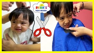 BABY&#39;S FIRST HAIRCUT flashback+ Kid Haircut with Ryan