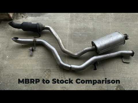 Jeep Gladiator Eco Diesel Stock vs MBRP Filter Back