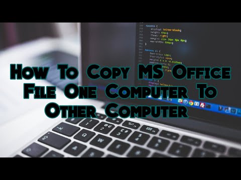 How To Copy MS Office File One Computer To Other Computer
