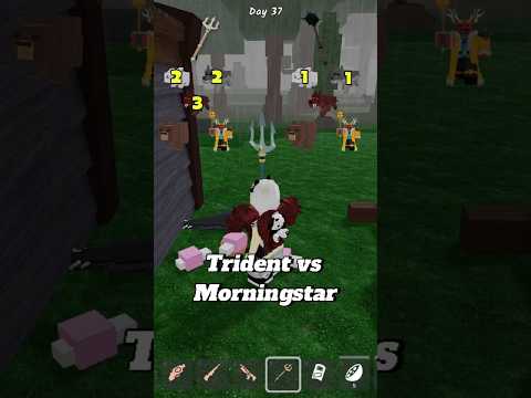 Trident vs Morningstar in 99 Nights in the Forest #99nightintheforest #99nights #roblox