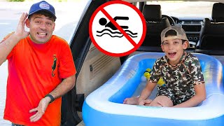 Jason learns rules of behavior in the car and pool