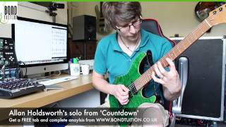 Allan Holdsworth - Countdown Solo Cover - David Bond