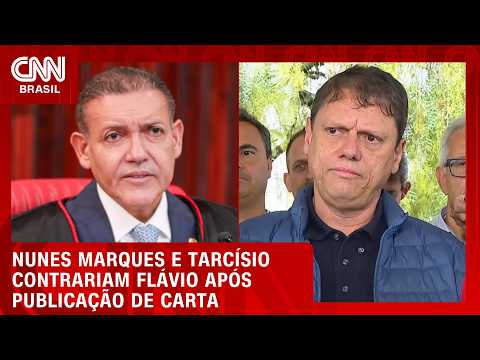 Nunes Marques e Tarcísio defendem resultado das eleições após carta de Flávio | CNN PRIME TIME