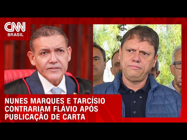 Nunes Marques e Tarcísio defendem resultado das eleições após carta de Flávio | CNN PRIME TIME