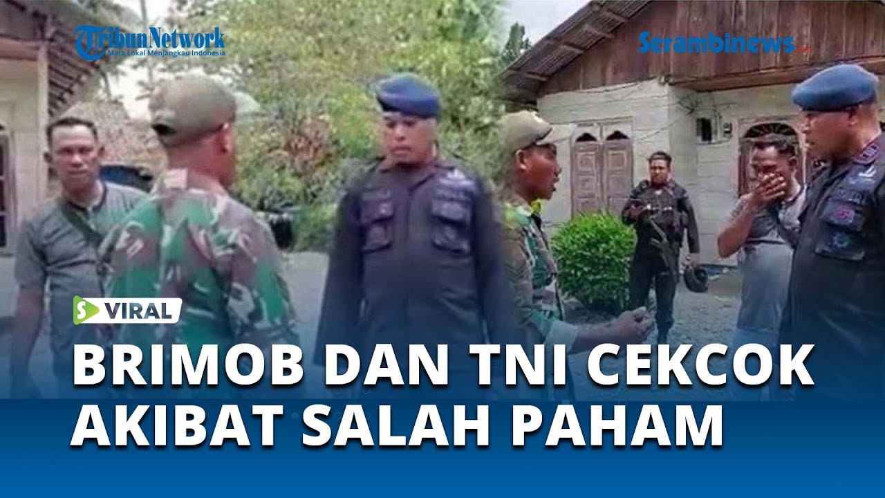 Viral Anggota Brimob Cekcok dengan Babinsa TNI AD, Berawal Razia Tambang Ilegal, Dipicu Salah Paham