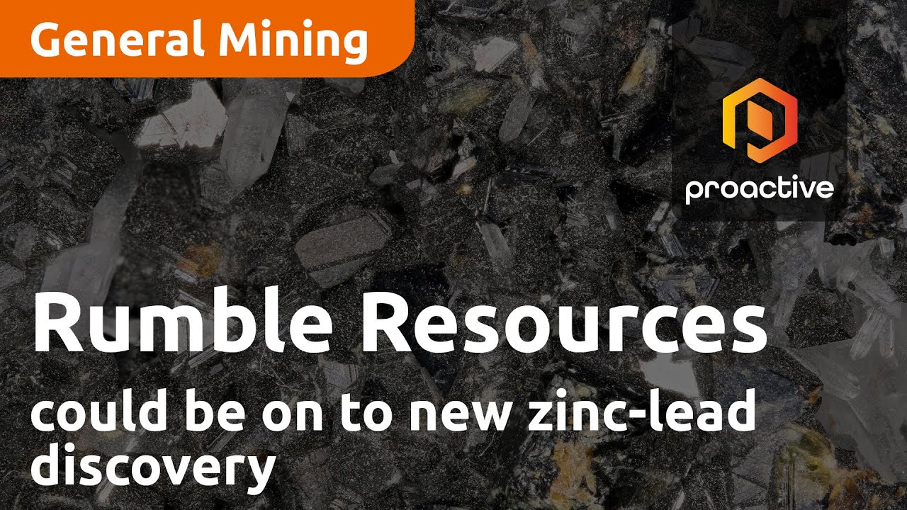Rumble Resources could be on to new zinc-lead discovery