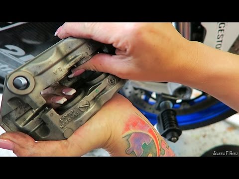 How To Change Brake Pads on HP4 - with Baron von Grumble | Joanna F. Benz