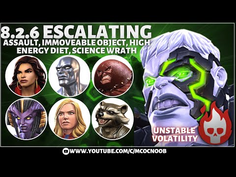MCOC Act 8.2.6 - Escalating Assault, Immoveable Object & Science Wrath- Bahamet -Unstable Volatility