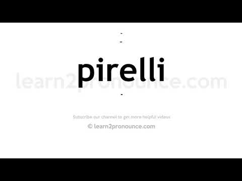 How to pronounce Pirelli | English pronunciation