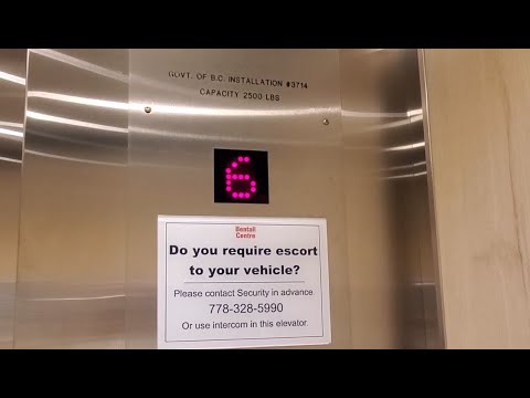 Modded Otis Traction Elevator at Bentall Centre Parking Garage - Vancouver BC