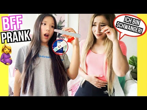 BFF SCHWANGERSCHAFTSTEST Prank an beste FREUNDIN (Ich bin SCHWANGER bekomme ein BABY) Video