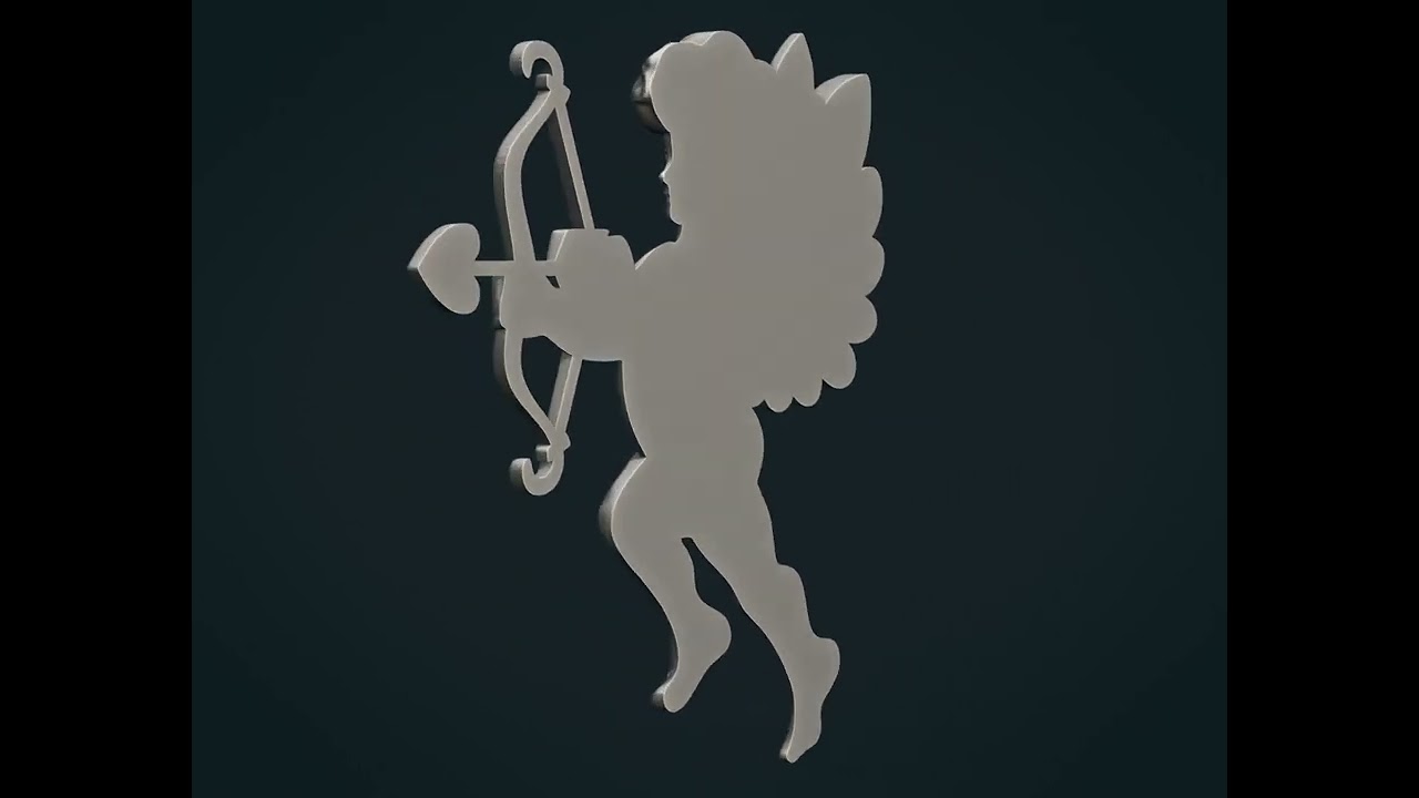 Cupido Querubim Modelo de Impressão 3D